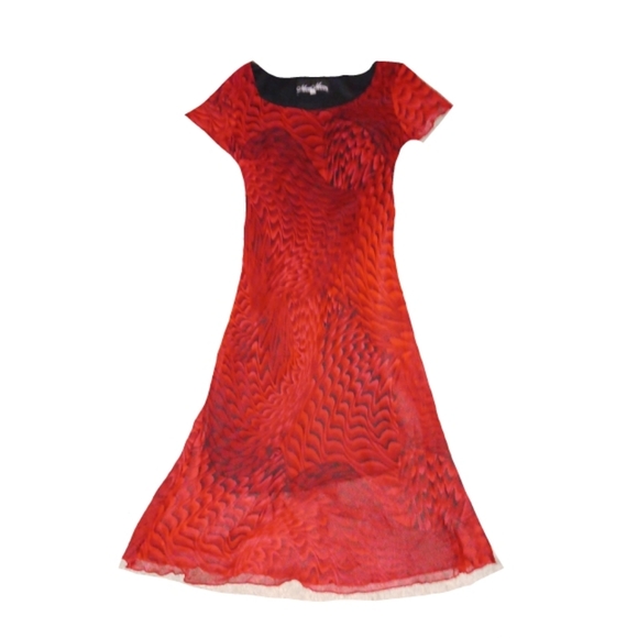 Red and black Meghan Matthew's size 12 Dress - Picture 3 of 4